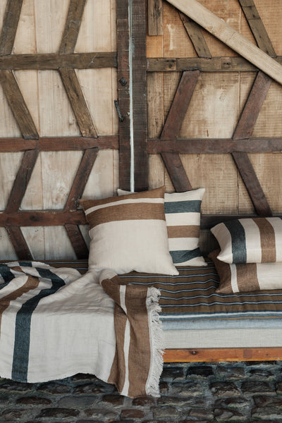 Libeco Julian Pillow Cover in Dakota Stripe 63 x 63