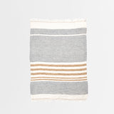 Libeco Throw / Fouta in Ash Stripe 110 x 180