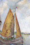 Two Sails Heavy Canvas Cushion Cover 58 x 58cm