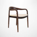 Viva Chair in Dark Elm & Natural Boucle
