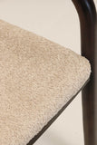 Viva Chair in Dark Elm & Natural Boucle