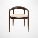 Viva Chair in Dark Elm & Natural Boucle