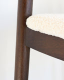 Viva Chair in Dark Elm & Natural Boucle