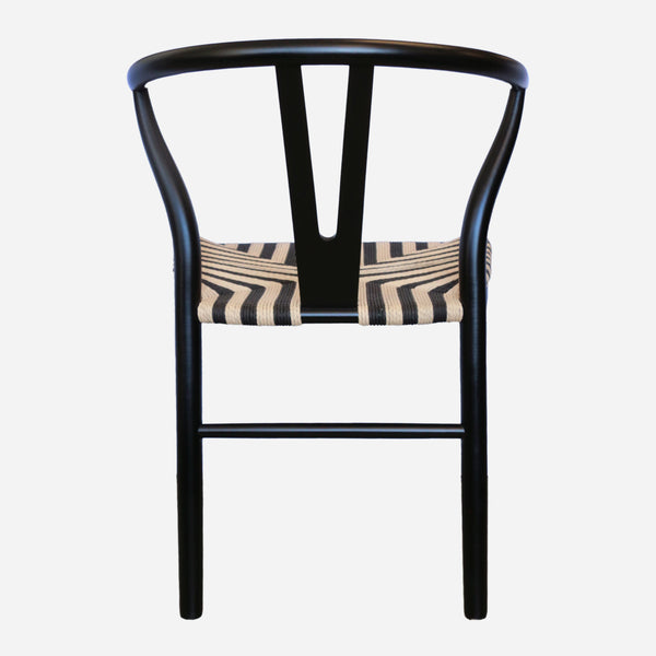 Elm Wishbone Chair in Black