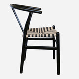 Elm Wishbone Chair in Black