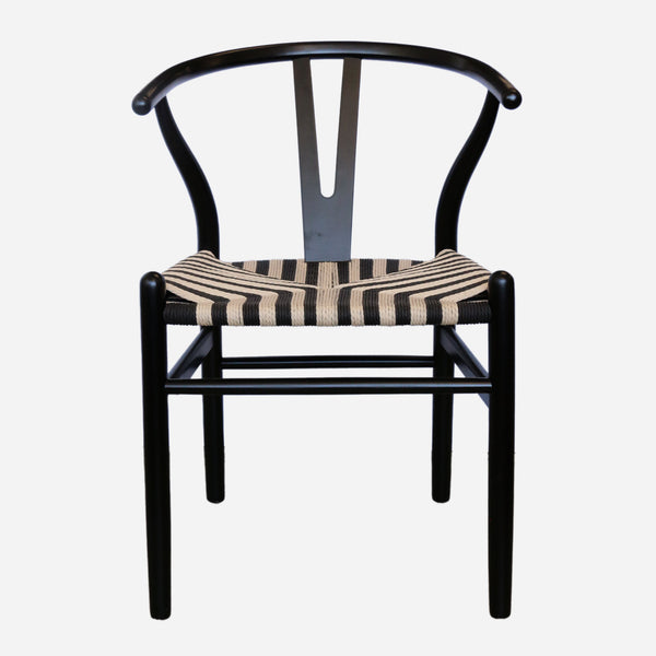 Elm Wishbone Chair in Black