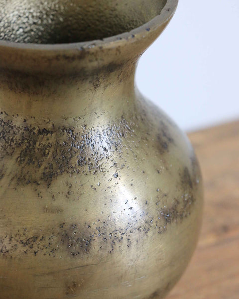Haveli Vase in Antique Brass Finish