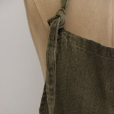 Olive Green Vintners Apron 100% Linen