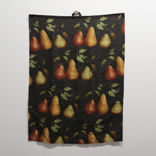 Raphael Vintaged Linen Tea Towel -  Beaucoup Poire