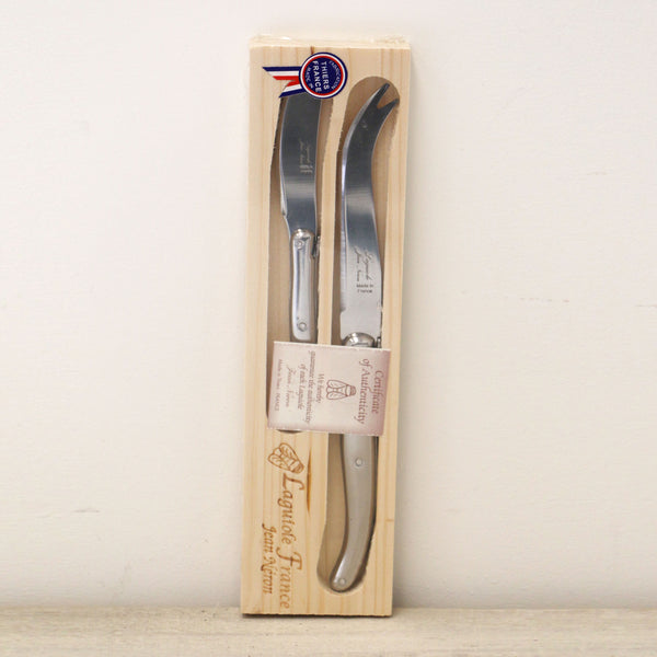 Laguiole Stainless Steel Cheese Knives Set of 2