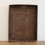 Bermuda Trays in Walnut Rattan - Large