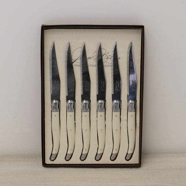 Laguiole Ivory Steak Knives Set of 6