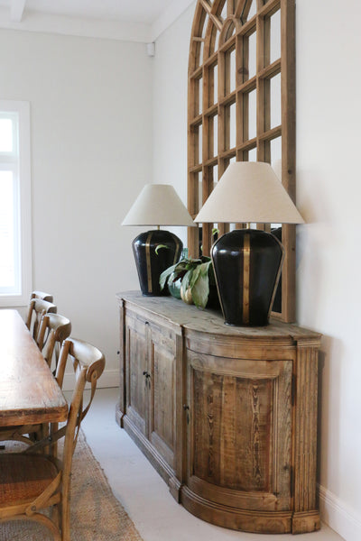 Arched Window Mirror in Old Recycled Pine