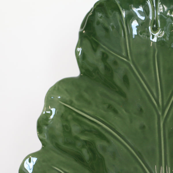 Green Vine Leaf Vase