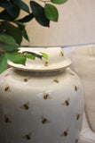 Abeille Crackled Ceramic Urn Lamp