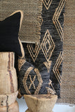 Herringbone Doormat in Black/Natural Jute