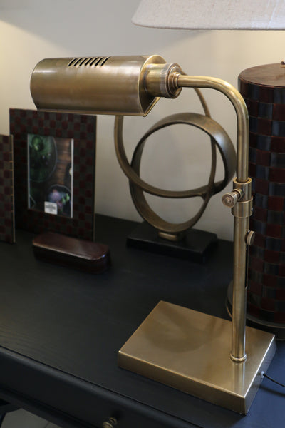 Adjustable Desk Lamp Antiqued Brass