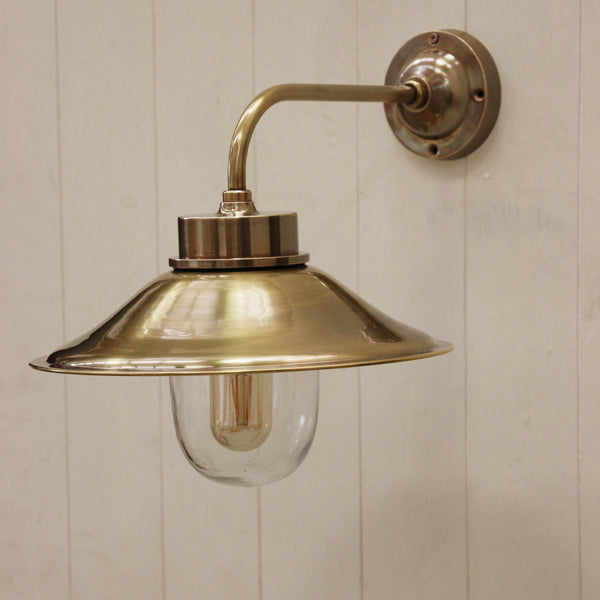 Outdoor Cape Cod Brass Wall Lamp