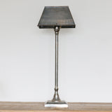 Brushed Pewter Finish Brass Table Lamp and Shade
