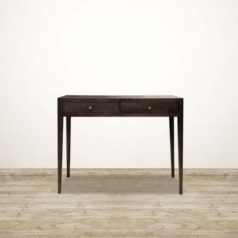Mayfair Oak Console with Two Drawers in Charcoal Finish