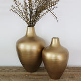 Urn Shape Large Vase in  Antique Brass  Finish