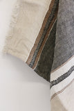 Libeco Belgian Linen Hand Towel / Fouta in Beeswax Stripe