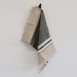 The Belgian Small Towel  Fouta in Beeswax Stripe