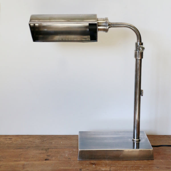 Adjustable Desk Lamp in Pewter Finish