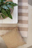 White and Natural Stripe Cotton Rug 1500 x 2400