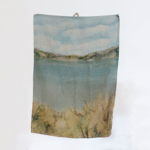 Island Summer Linen Tea Towel