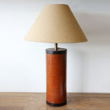 Tan Leather Lamp