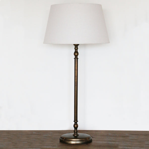 Lyon Oval Lamp Base in Antique Brass Finish