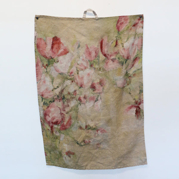 Magnolia Limone Linen Tea Towel