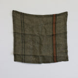 Libeco Marie Napkin in Green Stripe 42 x 42