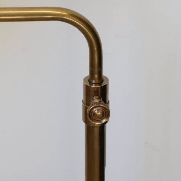 Apartmento Adjustable Floor Lamp in Antiqued Brass