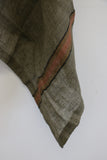 Libeco Marie Napkin in Green Stripe 42 x 42