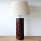 Sussex Dark Brown  Woven Leather Lamp
