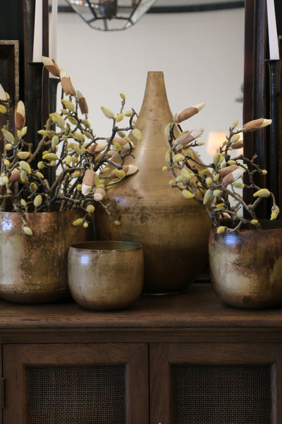 Cairo Vase in Antique Brass Finish