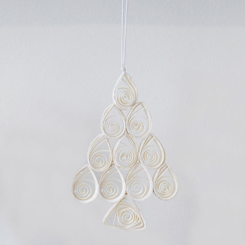 Handmade Curled Paper Tree Decoration