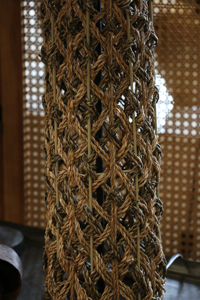 Palm Island Jute Lamp