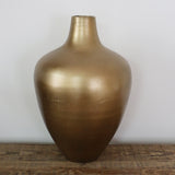 Urn Shape Large Vase in  Antique Brass  Finish