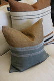 Libeco Foundry Pillow Cover in Beeswax Stripe