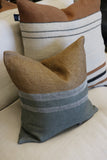 Libeco Foundry Pillow Cover in Beeswax Stripe