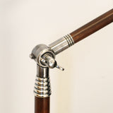 Adjustable Floor Lamp with Wooden Detail