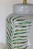 Palm Leaf Ceramic Crackled Lamp Base