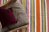Multi Stripe Jute Rug - Purple & Green