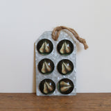 Raphael Pear Glass Magnets set of 6