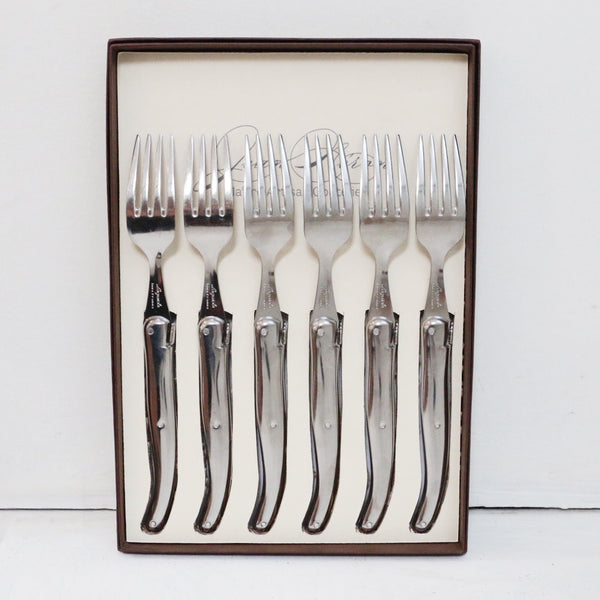 Laguiole Stainless Steel Table Forks Set of 6