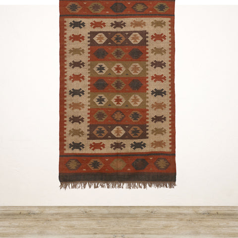 Red Tribal Kilim Rug 1200x1800