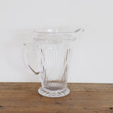Vintage Look Ribbed Glass Jug